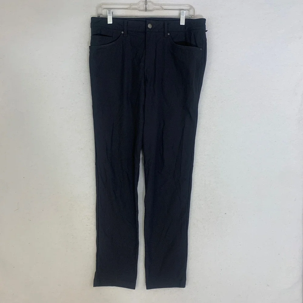 Lululemon ABC‎ Pant Slim Men 31 Black Warpstreme Performance Athleisure